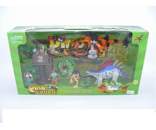 Set Valle Dinosaurio con Helicoptero 1063972