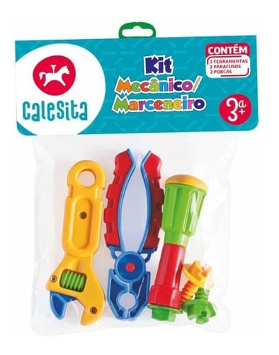 Set De Herramientas Mecánico O Carpintero Calesita 460