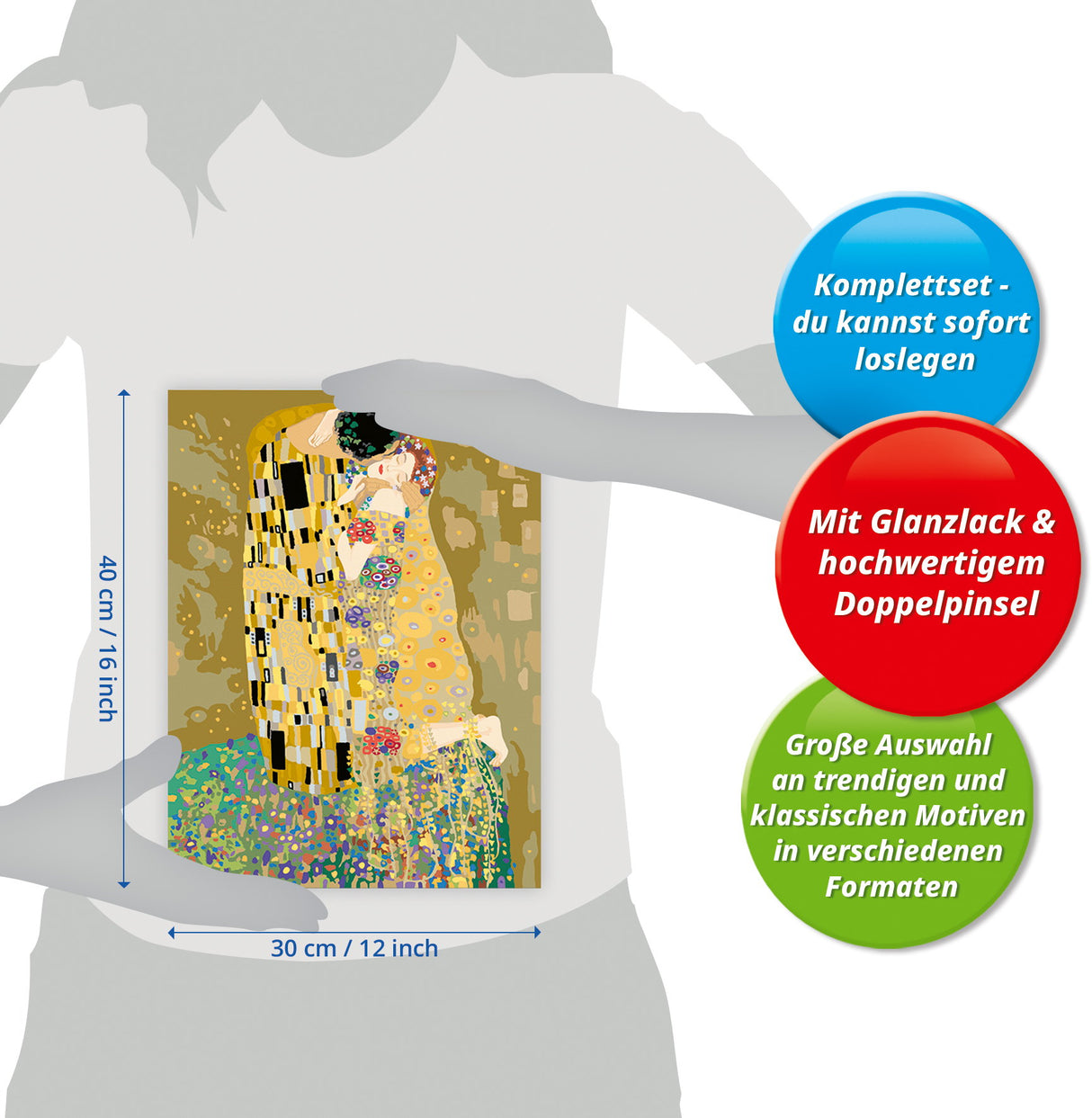 Ravensburger CreArt Klimt The Kiss 23648 - detalle 3
