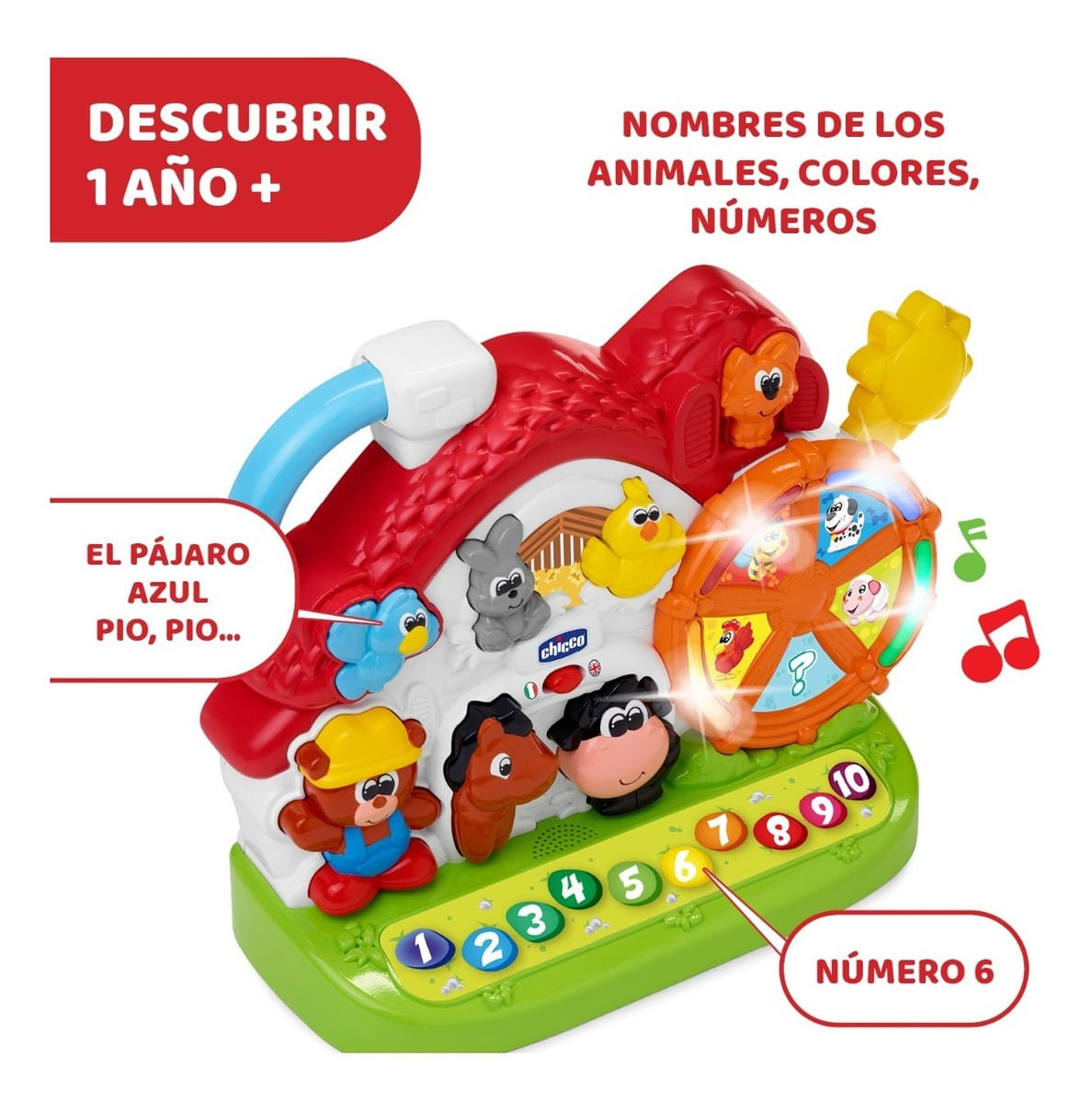 Chicco Toy Abc Granja Bilingüe Didactica 9604 Ch