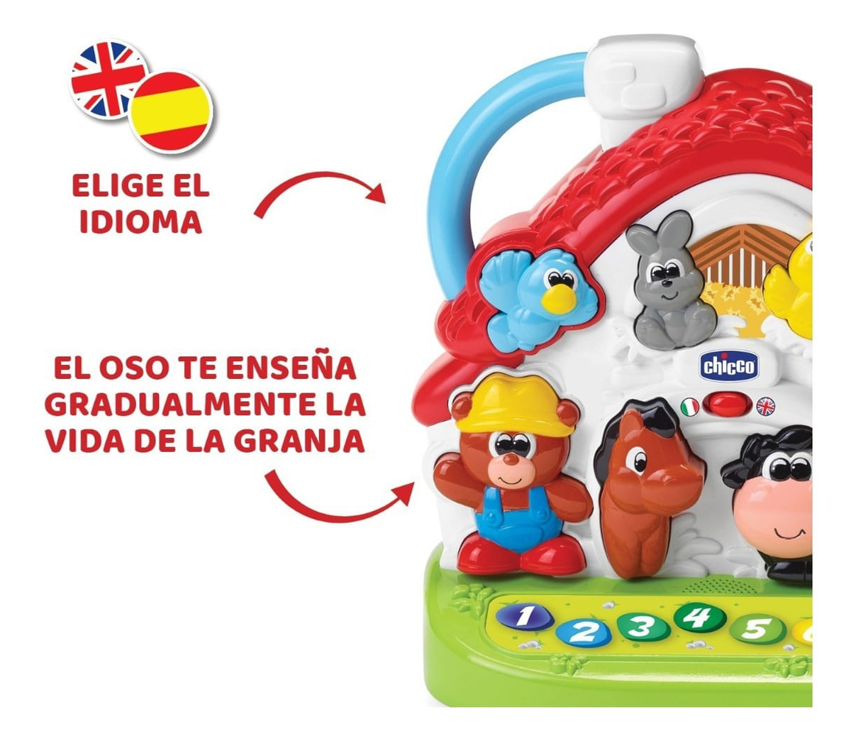 Chicco Toy Abc Granja Bilingüe Didactica 9604 Ch