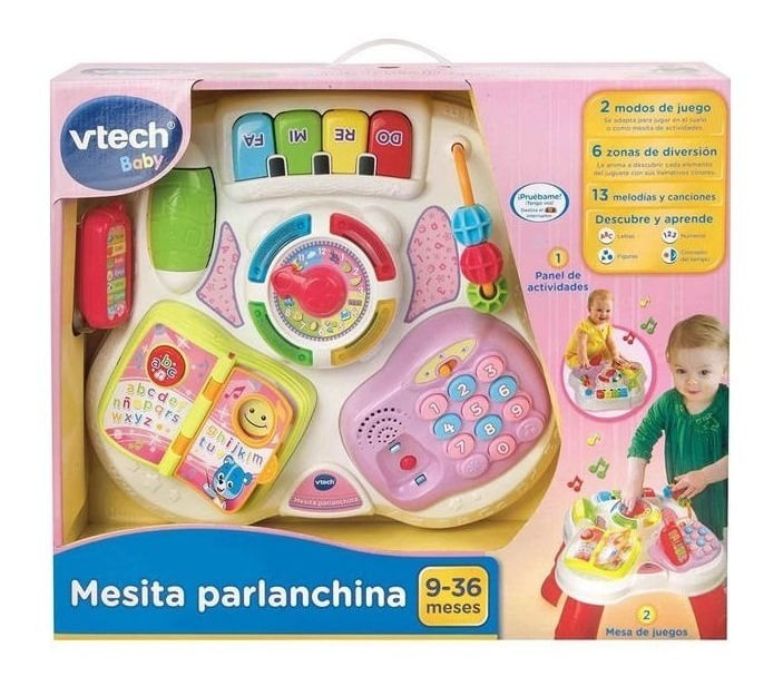 Vtech Mesita Didáctica Parlanchina Rosa 80148057