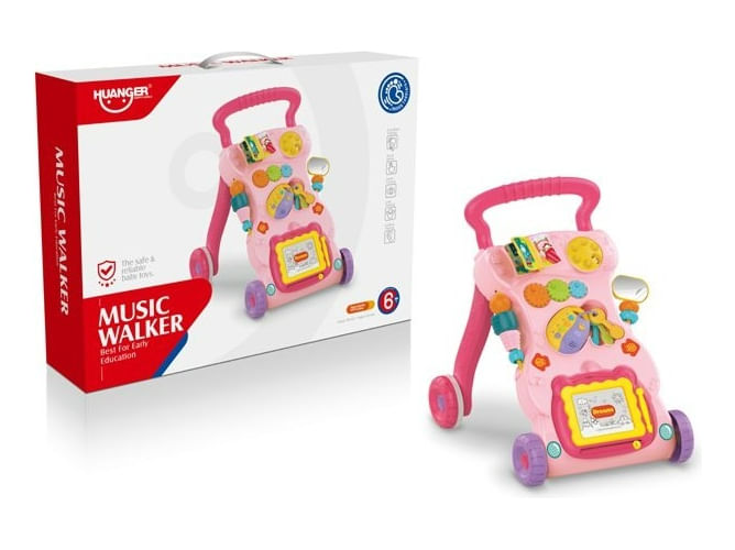 Caminador Musical Con Actividades Rosa 1962941 Huanger