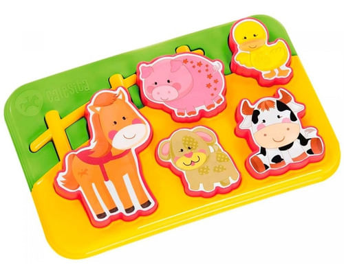 Calesita Puzzle Bebe Rancho Animado Didáctico 838