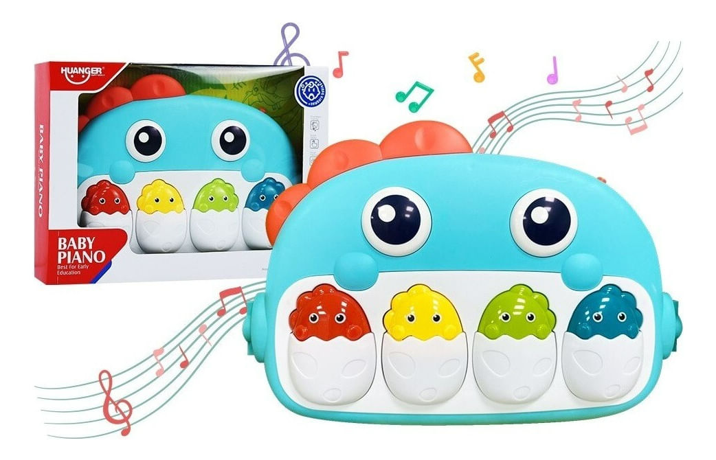 Piano Cunero Musical Dino Para Bebé 2144288 Huanger