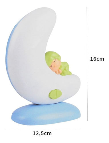 Set Lampara Y Cunero Musical Con Bluetooth Celeste 1726857