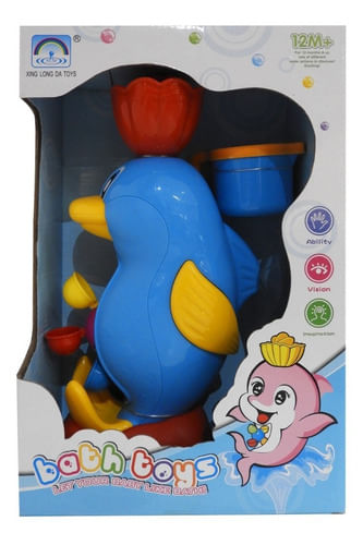 Juego Para Baño Delfín Con Ventosa 1112471