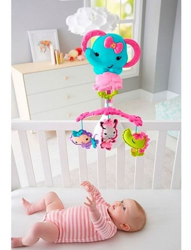 Fisher Price Movil Musical Rosa Drd69