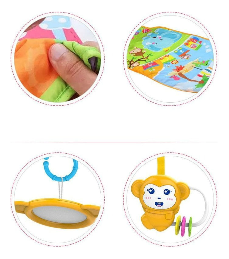 Gimnasio Piano De Bebe Musical Rosa 1765536 Huanger