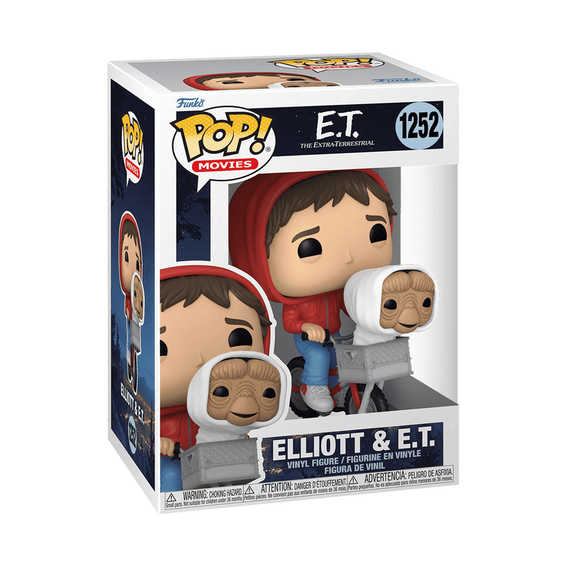 Funko POP ET Elliott con ET en Bicicleta 50768