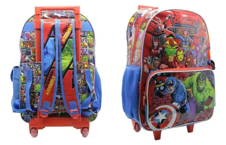 Mochila Avengers Con Carro 18 Pulgadas Sp138