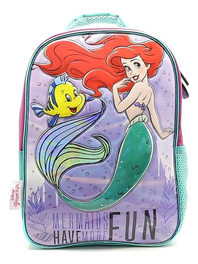 Mochila Infantil La Sirenita Espalda 12 Pulgadas Ep051