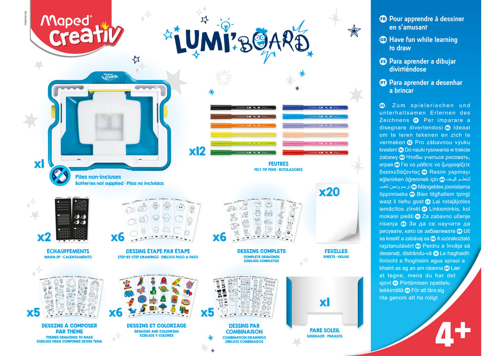 Maped Lumi Board Pizarra Para Dibujar Con Luz 907021