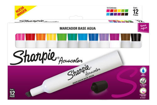 Marcador Acuacolor 12 Piezas Sharpie