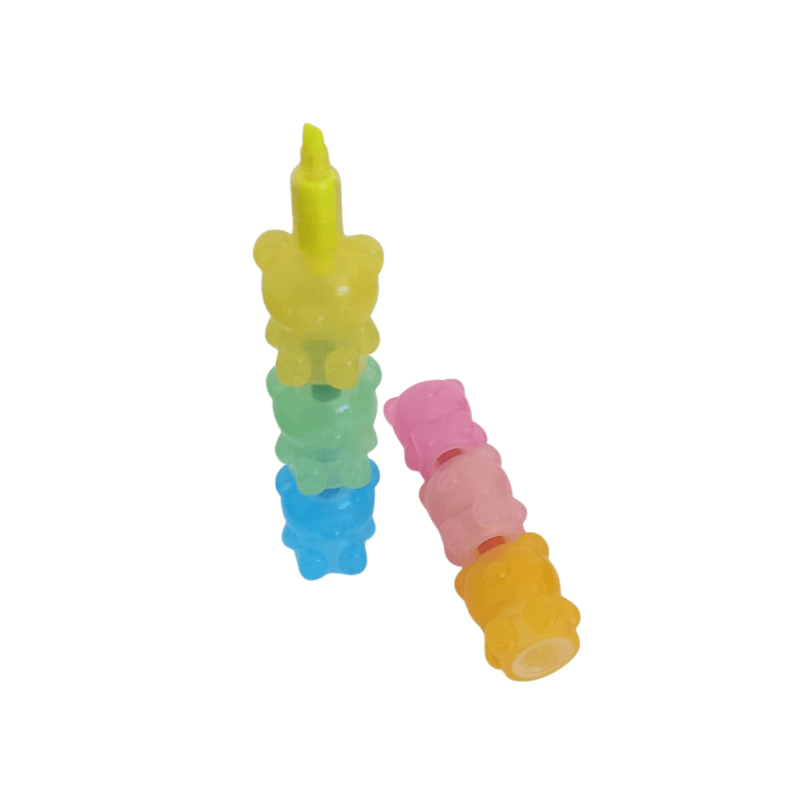 Resaltador 5 Colores Ositos Transparentes SL6605 Kinderland