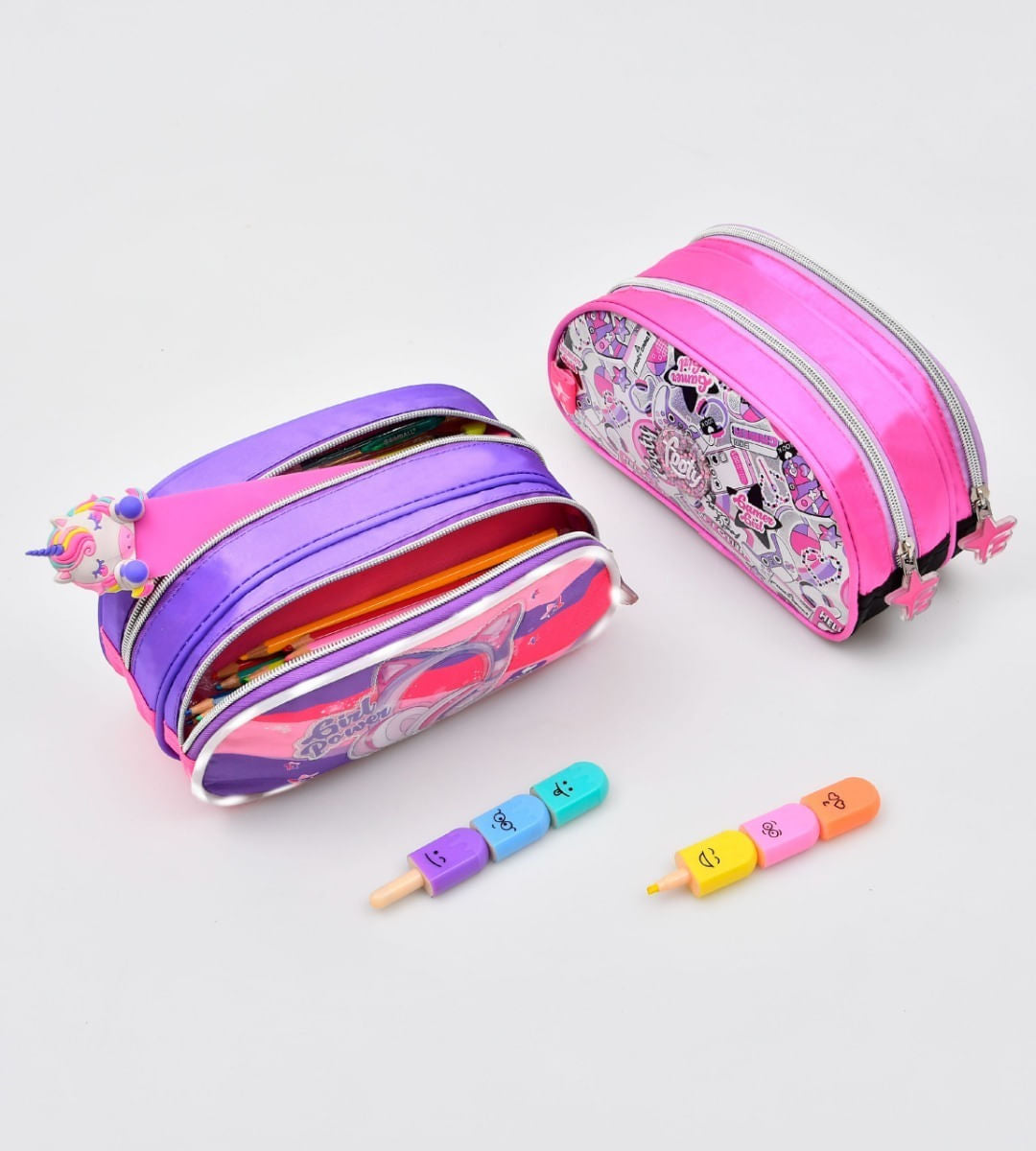 Footy Cartuchera Con Luces Led Auriculares F19082