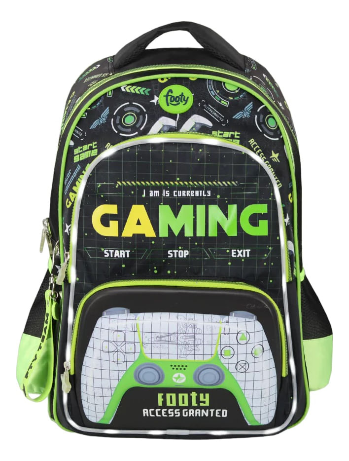 Footy Mochila Level Up Con Luz Led Espalda F3263