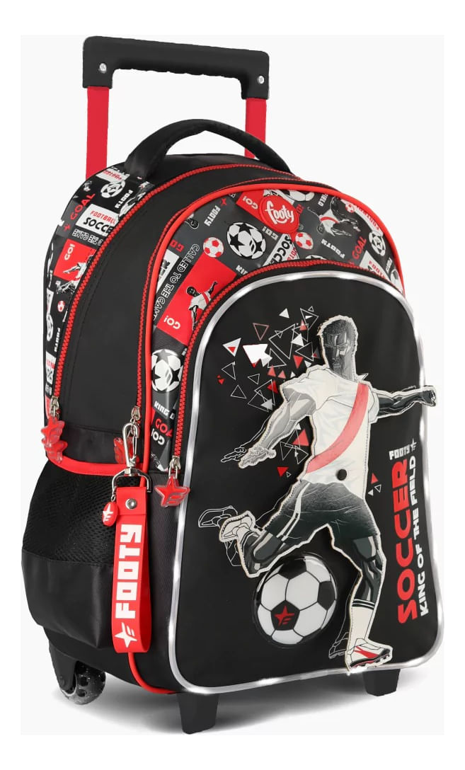 Footy Mochila Carro 18 Pulgadas Dinamic Con Luz Led F2221