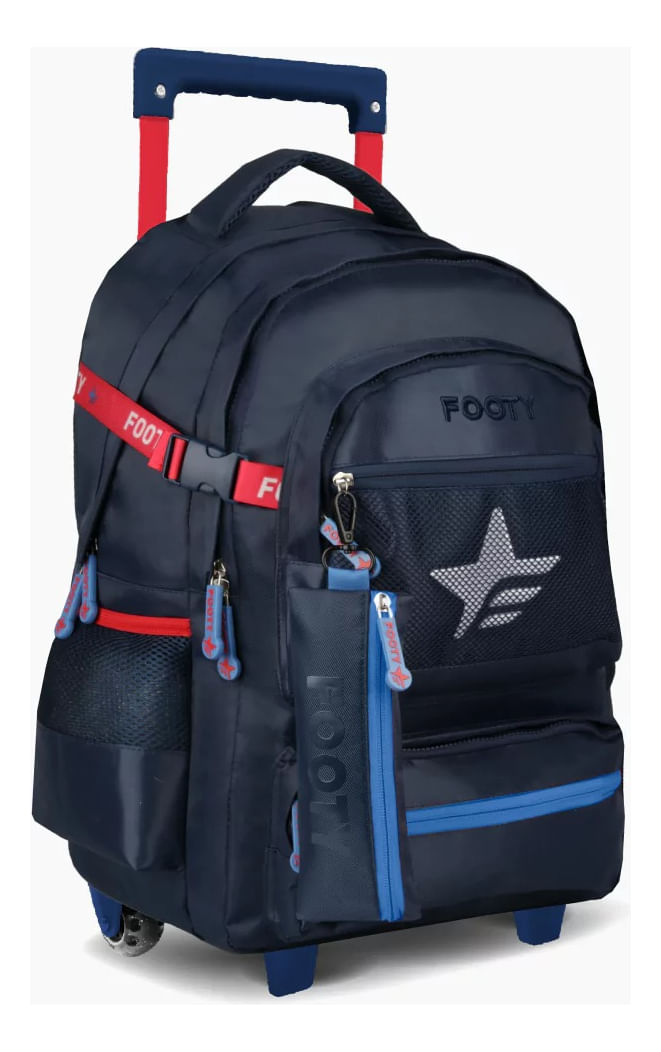 Footy Mochila Carro 18 Pulgadas Big Kids Star Azul y RojoF3081
