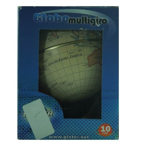 Globo Terraqueo Antiguo Base Plastica 10cm 107a
