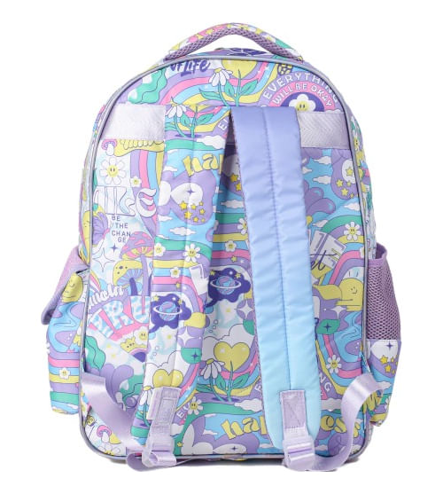 Chimola Mochila Espalda Trama Cristal 17" LOVE THE PLANET LIGHT PURPLE TR79