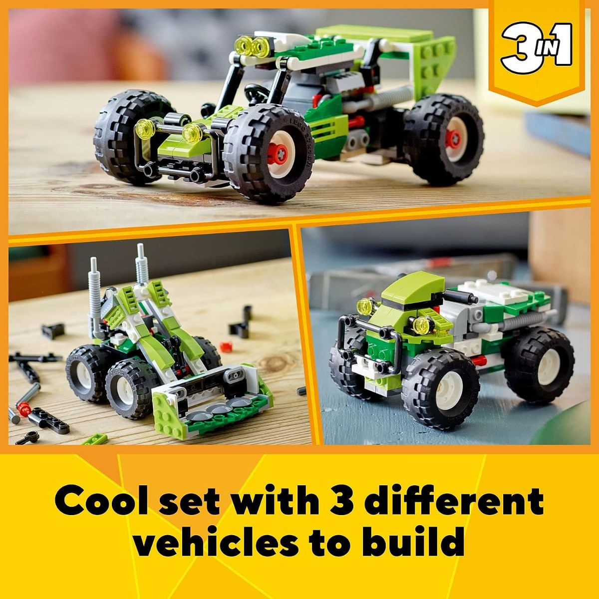 Lego Creator 3 En 1 Off-road Buggy 31123