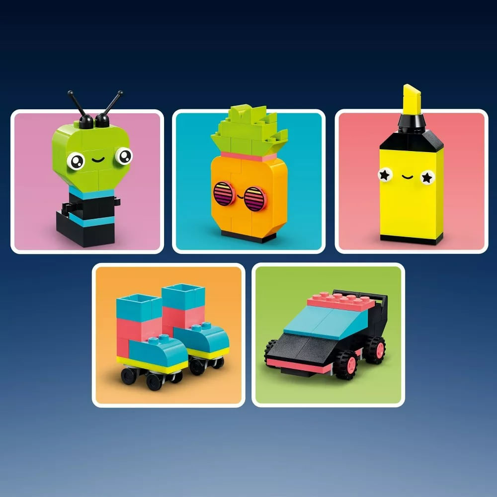 Lego Classic Creative Neon Fun Creative Brick Box Set 11027