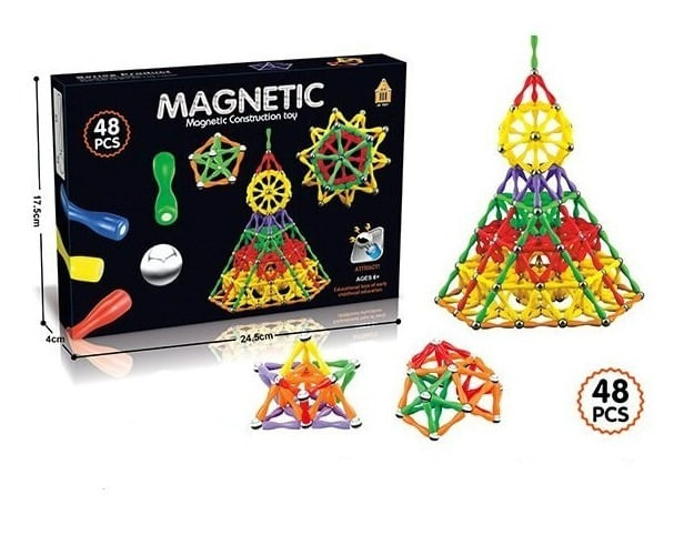Magnetic Bloques Magneticos 48 Piezas 2022129 Shine