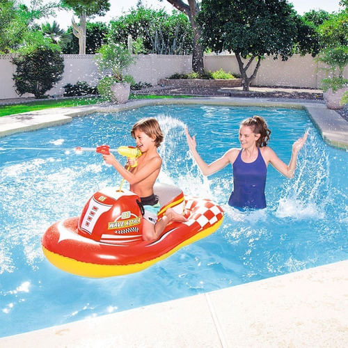 Bestway Moto Con Pistola Lanza Agua Inflable