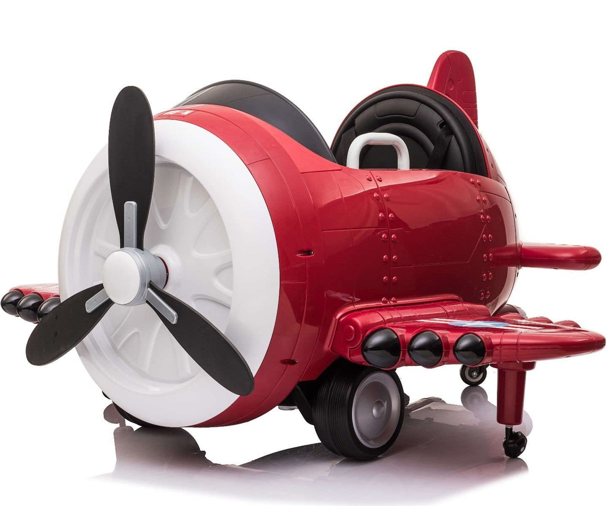 Auto A Bateria Avión Rojo Con Control 6v Shl320201 Shine