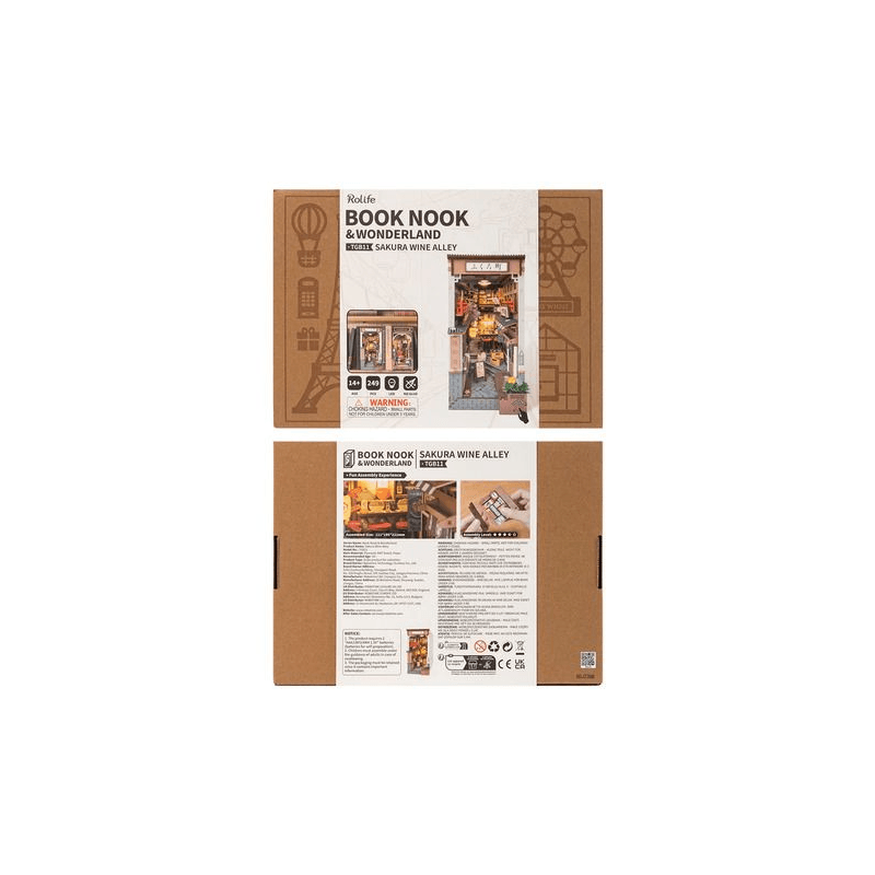Robotime Puzzle Book Nook Sakura Callejon Del Vino Tgb11