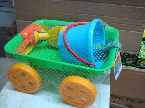 Carrito Con Regadera, Balde Y Accesorios 12135