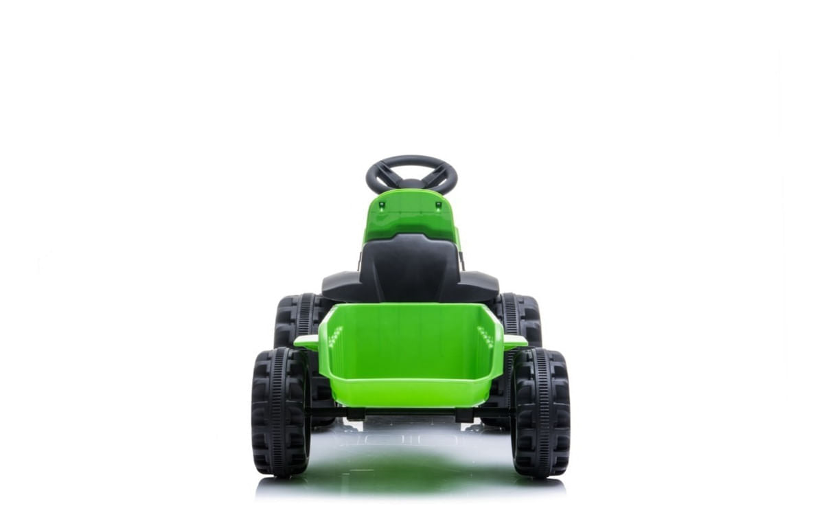 Tractor Con Acoplado A Bateria Verde Cn-shj61908t