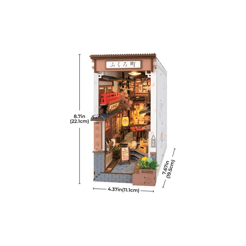 Robotime Puzzle Book Nook Sakura Callejon Del Vino Tgb11