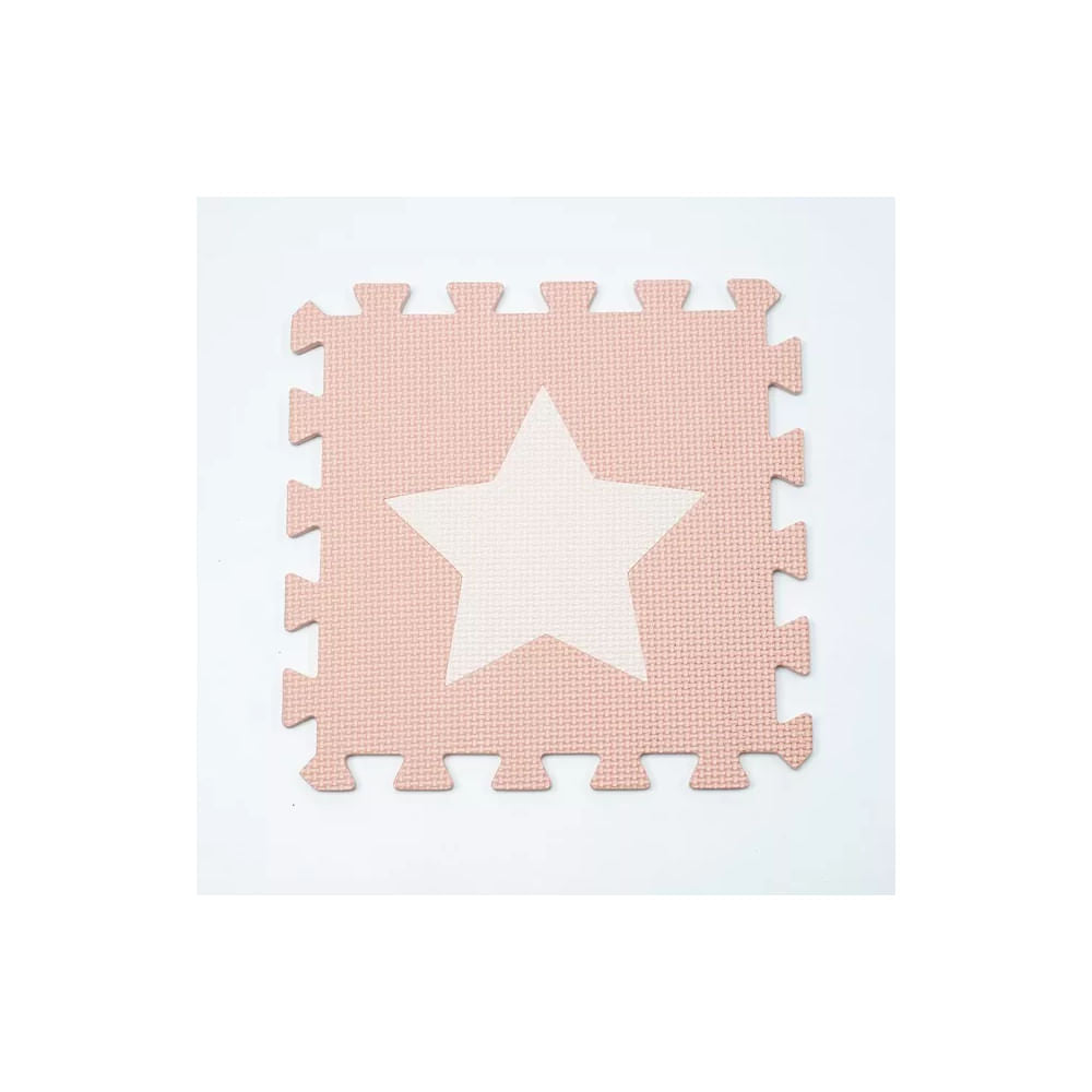 MultiEva Piso de Goma Eva Estrellas de 09 piezas corales y rosas 93206CR