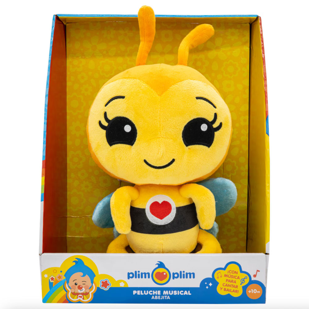 Peluche Plim Plim Musical Abejita 30cm