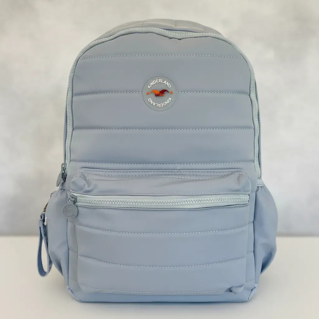 Mochila Espalda 18 Pulgadas Escolar Sl2502c Kinderland Celeste
