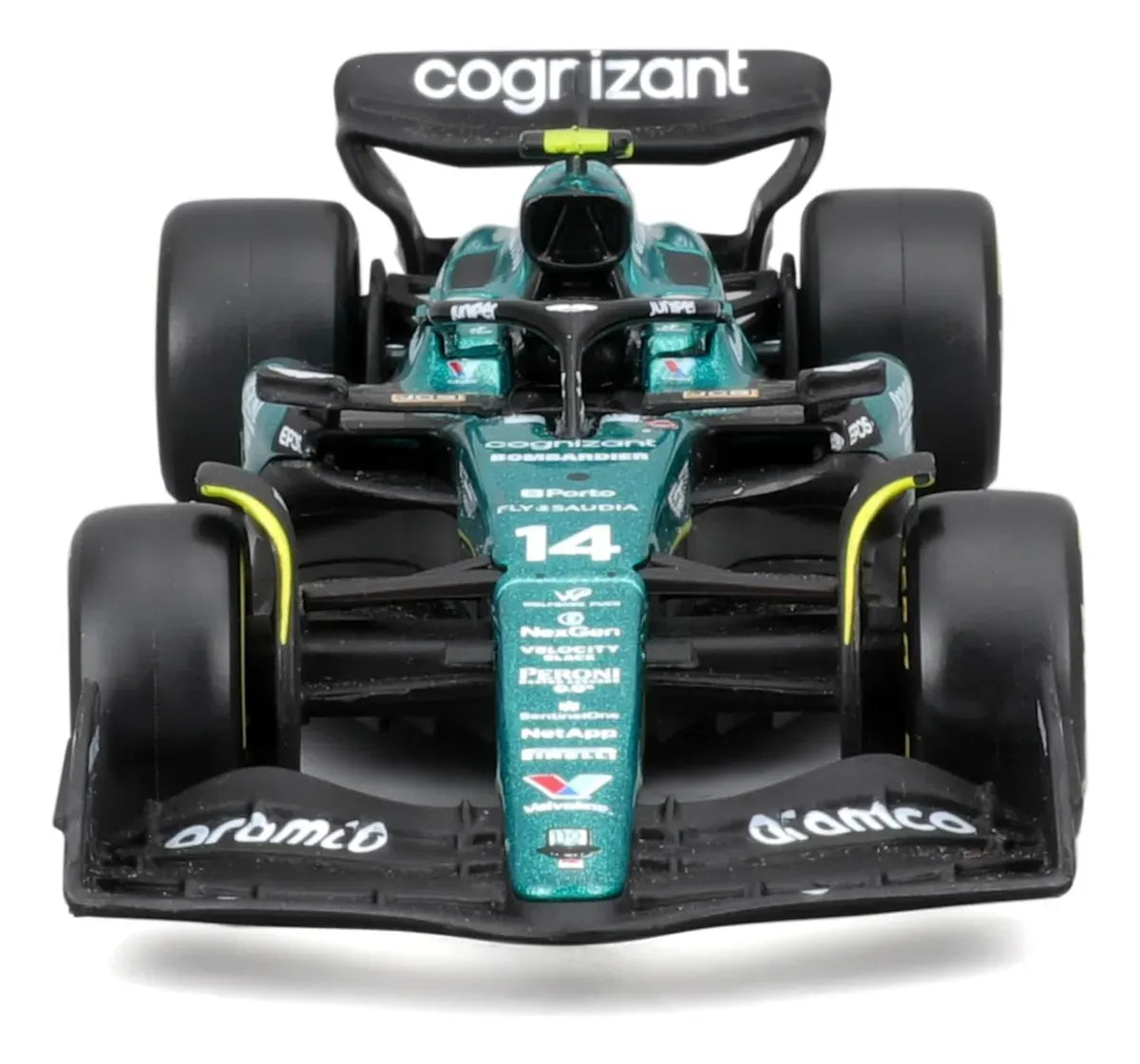 Bburago 1:43 Aston Martin AMR23, ALONSO / STROLL 18-38090