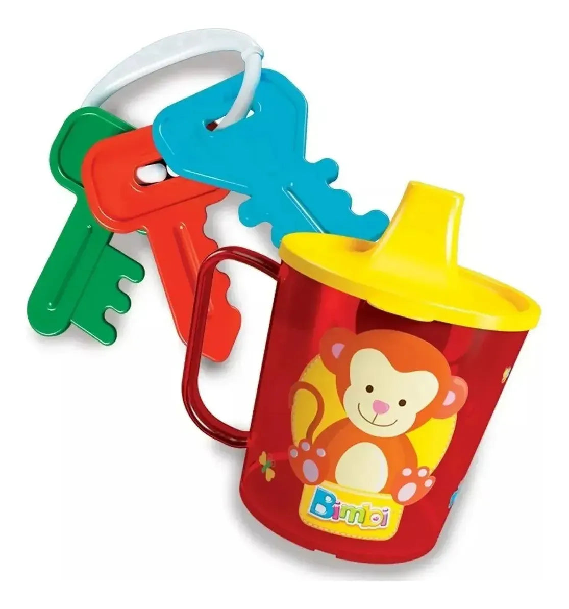 Bimbi Combo Bebe Vasitos Mordillo Babero Plato + Cubiertos 01-0231/32/33