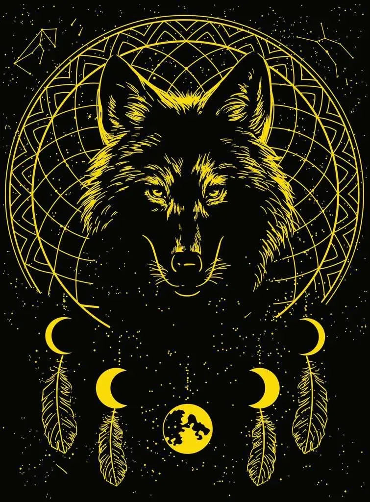 Ravensburger Puzzle 500 Pzs Lunar Wolf 12000442