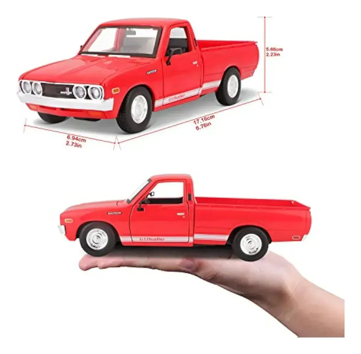 Maisto 1:24 Datsun 620 Pick-up 1973 Rojo 31522