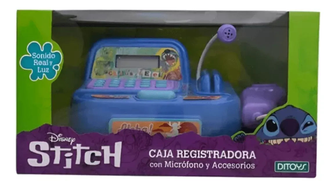 Caja Registradora Stitch Con Microfono 2782
