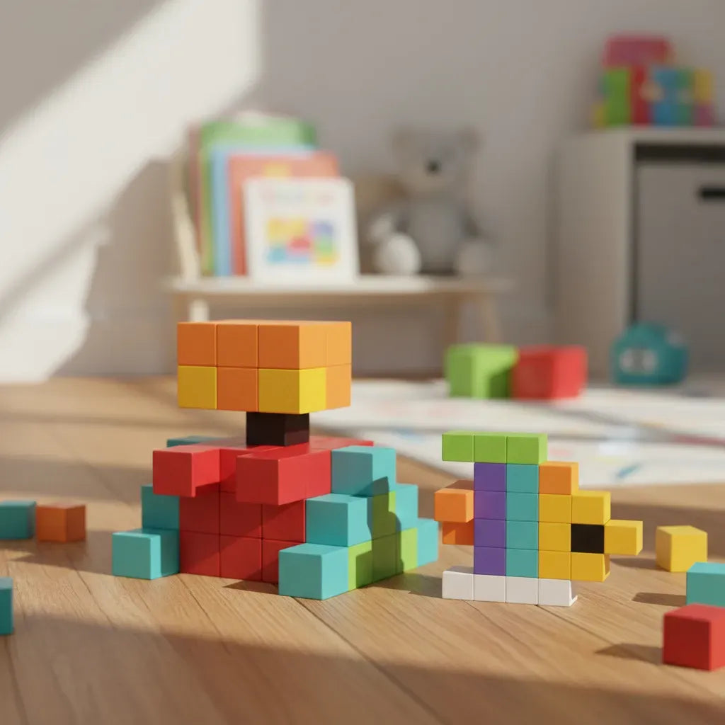 Bloques Cubos Stem Magnéticos Magnetic Blocks Shine 2886641