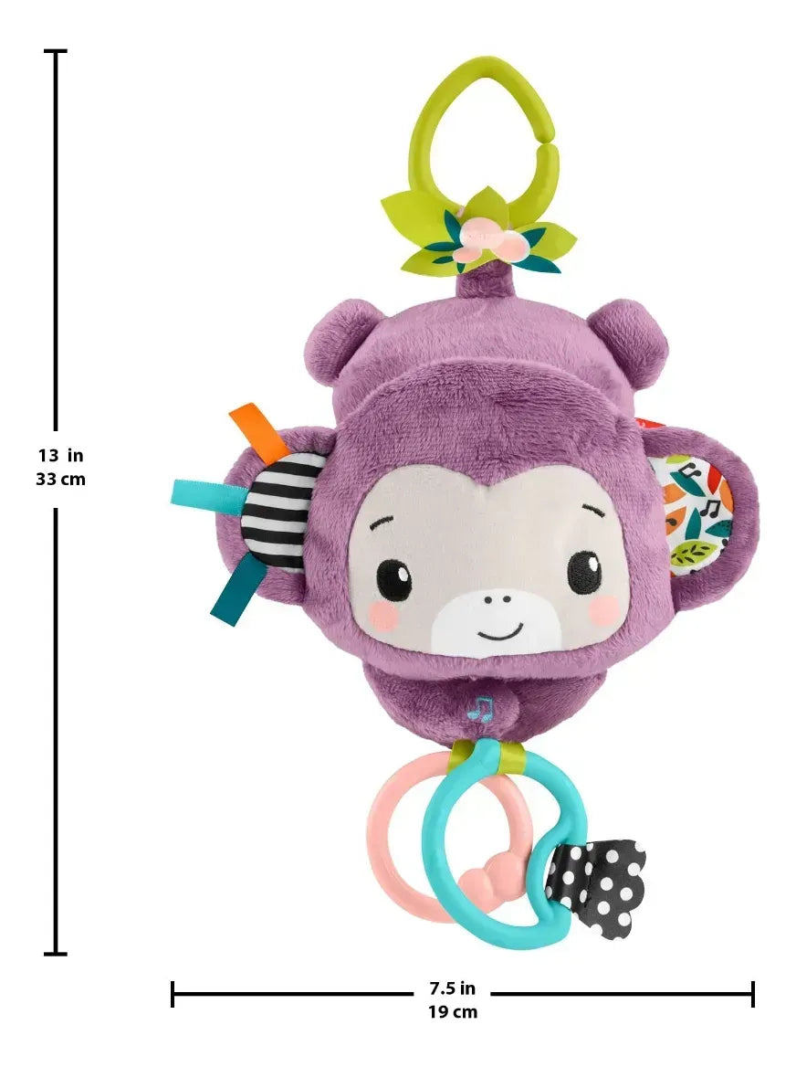 Fisher Price Mono Morado De Peluche JFF02