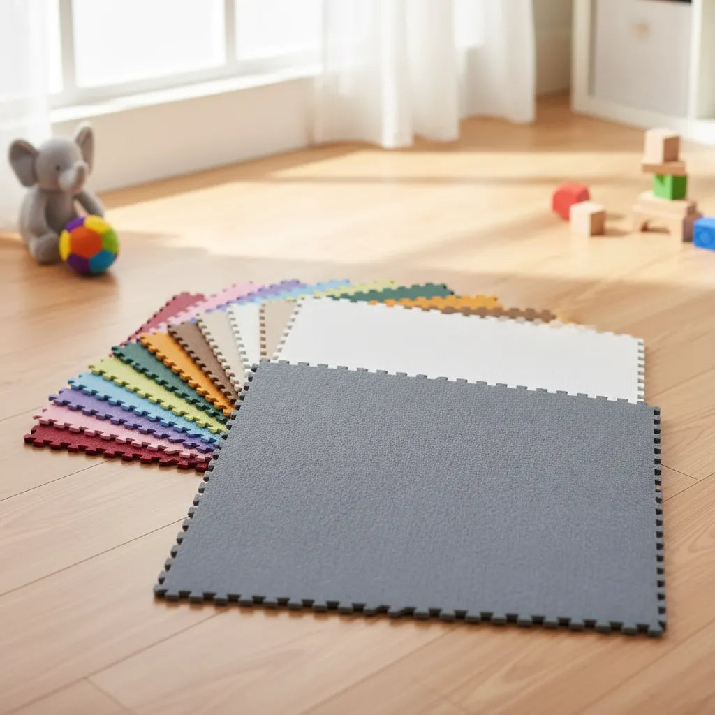 Piso Goma Eva Antigolpe Plush 9 Pzs 30x30cm Sl4103 Shine