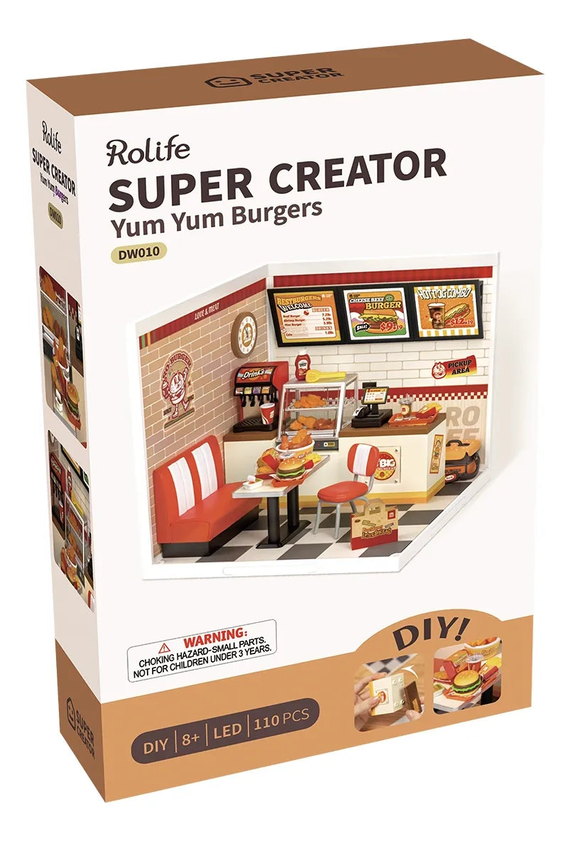 Robotime Puzzle 3d Yum Yum Burgers Rolife Dw010