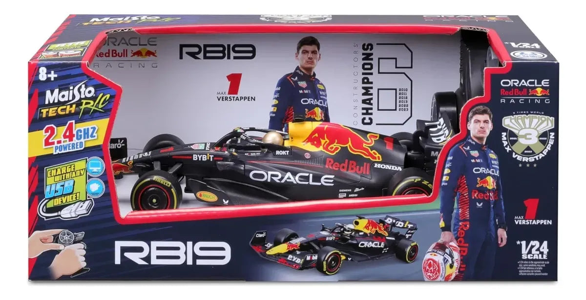 Maisto 1:24 Oracle Red Bull Racing RB19 a Radio Control, Verstappen 82358
