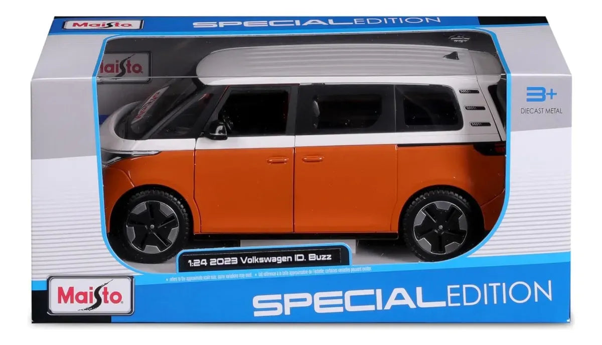Maisto 1:25 Volkswagen ID. Buzz 2023 Blanco/Naranja 32914