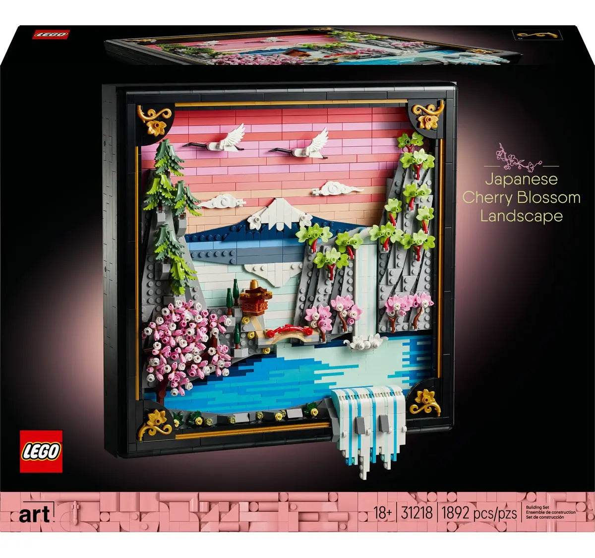 Lego Art: Paisaje Japonés con Cerezos en Flor 31218