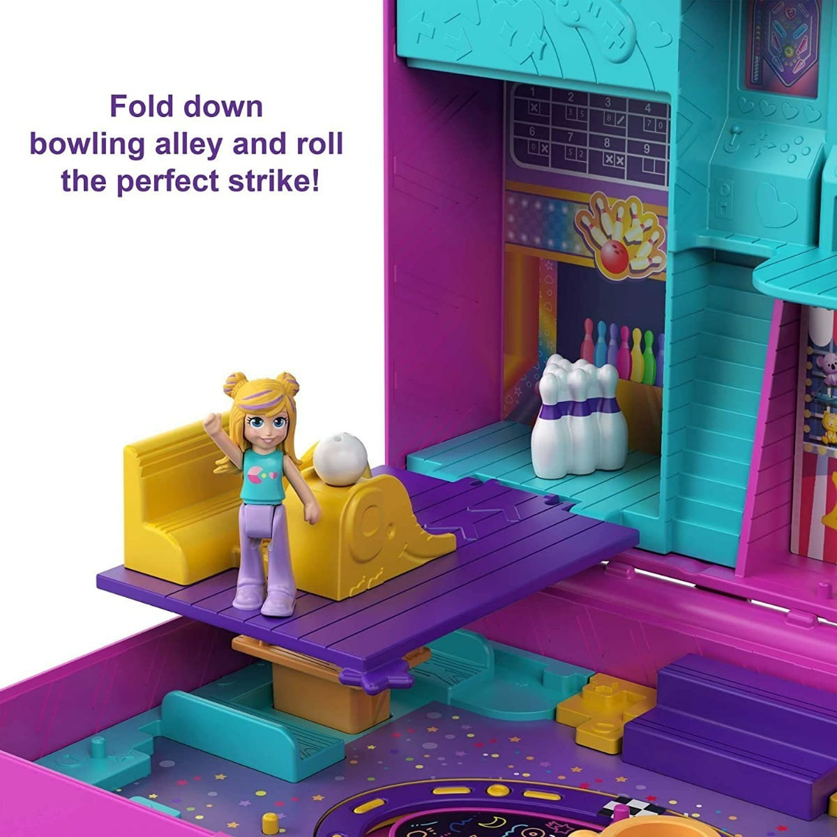 Polly Pocket Set De Juego Race & Rock Arcade Hcg15 Mattel
